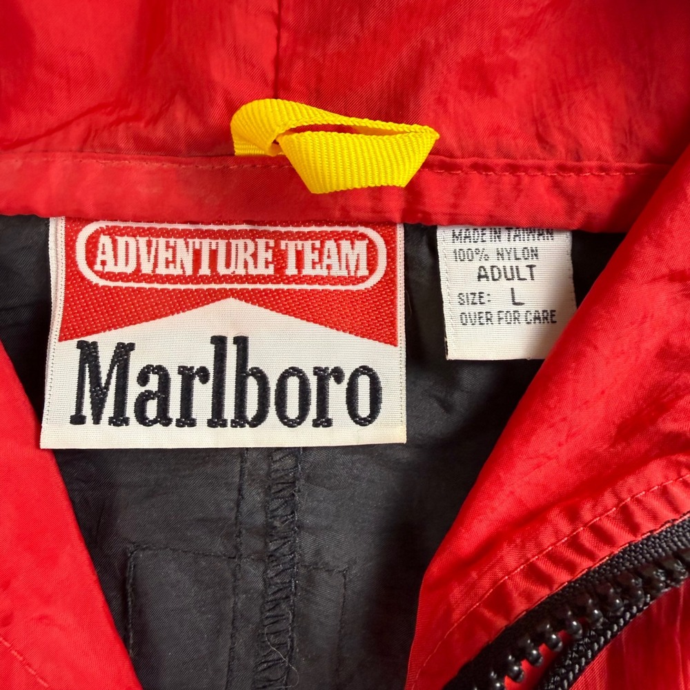 Marlboro Adventure Team Nylon Track Suit Mens Large Vintage 90s Windbreaker Set - Picture 5 of 8